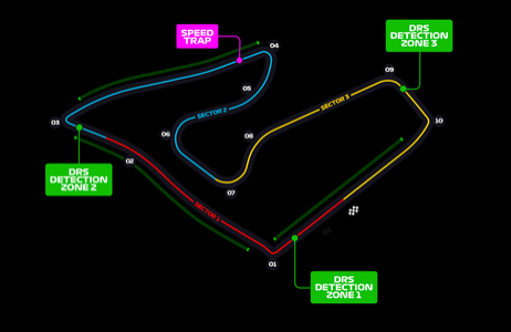 Mapka okruhu Rakúsko